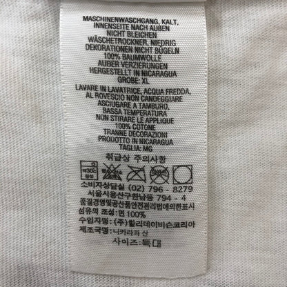 【現状渡し品】【メンズ】 HARLEY DAVIDSON ハーレーダビッドソン 00's FIRE L/S TEE 2000年代 ファイアー ロングスリーブ Tシャツ トップス 長袖 スリーブプリント 145-250914-ts-09-tei サイズ：XL カラー：ホワイト 万代Net店