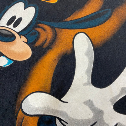 【中古品】【メンズ】 Disney ディズニー 90's GOOFY PRINT S/S TEE 90年代 グーフィー プリント ショートスリーブ Ｔシャツ トップス 半袖 両シングル キャラクタープリント 145-250906-ts-01-fuz サイズ：サイズ不明 カラー：ブラック 万代Net店