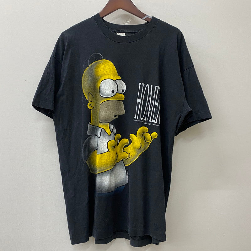 【中古品】【メンズ】 SCREEN STARS スクリーンスターズ 90's SIMPSONS HOMER S/S TEE 90年代 シンプソンズ ホーマー ショートスリーブ Tシャツ トップス 半袖 キャラクタープリント 145-250906-ts-02-fuz サイズ：サイズ不明 カラー：ブラック 万代Net店
