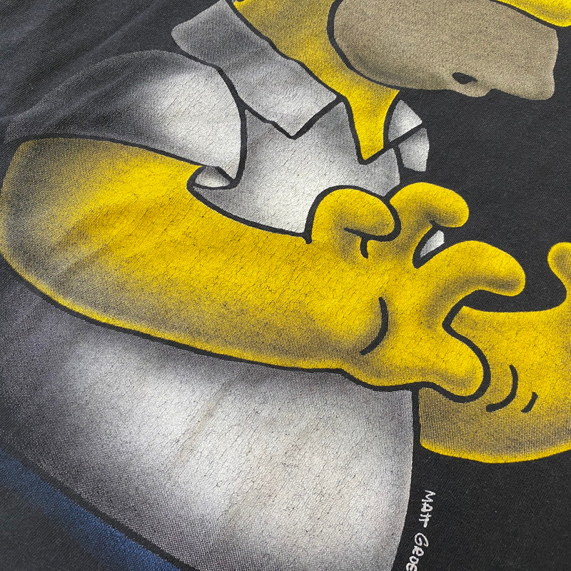 【中古品】【メンズ】 SCREEN STARS スクリーンスターズ 90's SIMPSONS HOMER S/S TEE 90年代 シンプソンズ ホーマー ショートスリーブ Tシャツ トップス 半袖 キャラクタープリント 145-250906-ts-02-fuz サイズ：サイズ不明 カラー：ブラック 万代Net店