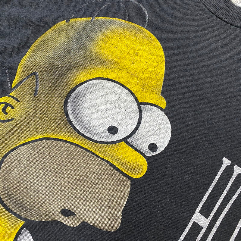 【中古品】【メンズ】 SCREEN STARS スクリーンスターズ 90's SIMPSONS HOMER S/S TEE 90年代 シンプソンズ ホーマー ショートスリーブ Tシャツ トップス 半袖 キャラクタープリント 145-250906-ts-02-fuz サイズ：サイズ不明 カラー：ブラック 万代Net店