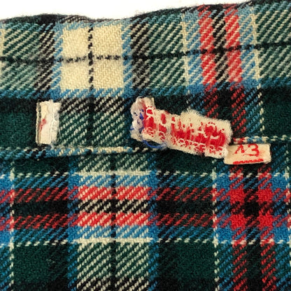 【中古品】【メンズ】 UNKNOWN 70's L/L CHECK SHIRT VINTAGE 70年代 ロングスリーブ チェック シャツ 長袖 トップス ヴィンテージ 145-250909-nm-17-tei サイズ：不明 カラー：ブルーン系 万代Net店