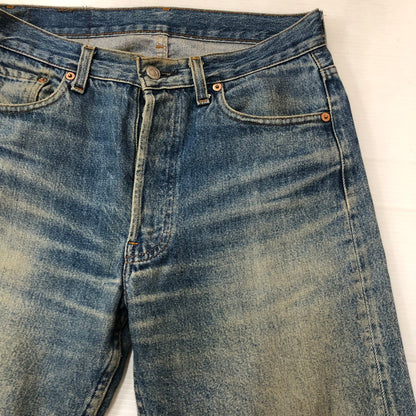 【現状渡し品】【メンズ】 Levi's リーバイス 90's 501 DENIM PANTS JL-001 90年代 501 デニムパンツ ボトムス ジーンズ バレンシア工場 ボタン裏555 156-250915-ts-17-tei サイズ：30 カラー：インディゴ 万代Net店