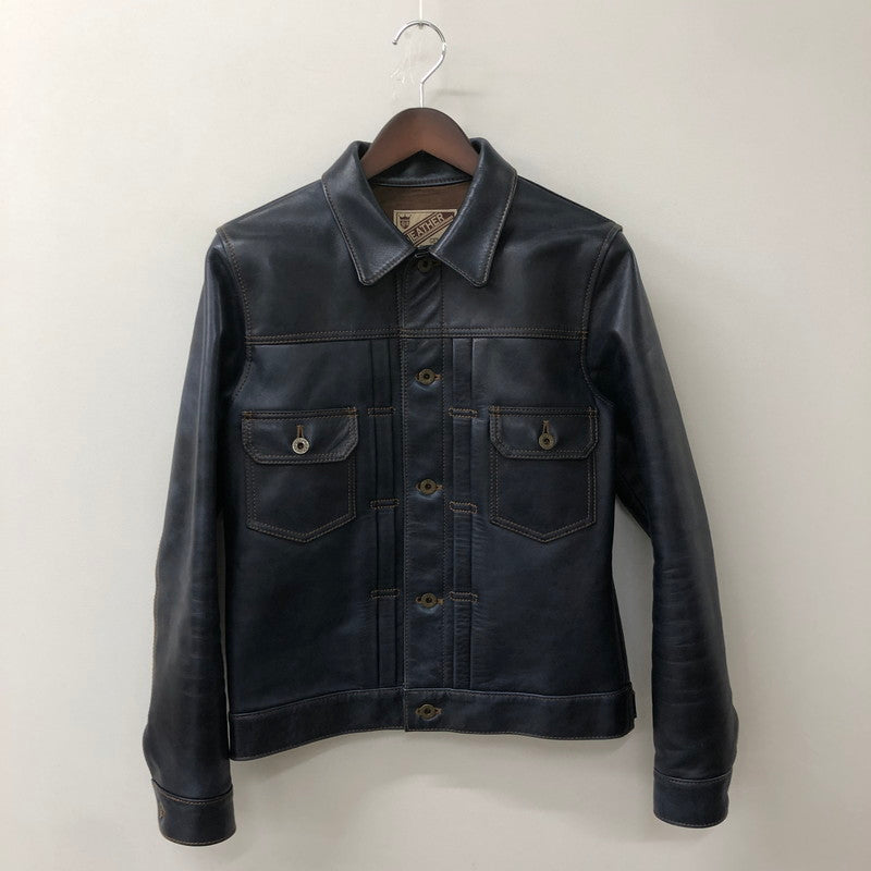 【中古品】【メンズ】 Y-2 LEATHER ワイツーレザー INDIGO HORSE 2ND TYPE JEAN JACKET IB-141 インディゴ ホース セカンド タイプ ジーンズ ジャケット アウター 145-250902-ts-26-fuz サイズ：36 カラー：ネイビー 万代Net店