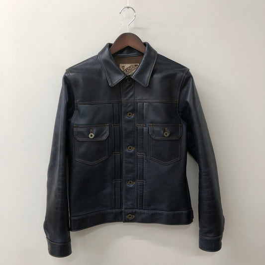 【中古品】【メンズ】 Y-2 LEATHER ワイツーレザー INDIGO HORSE 2ND TYPE JEAN JACKET IB-141 インディゴ ホース セカンド タイプ ジーンズ ジャケット アウター 145-250902-ts-26-fuz サイズ：36 カラー：ネイビー 万代Net店