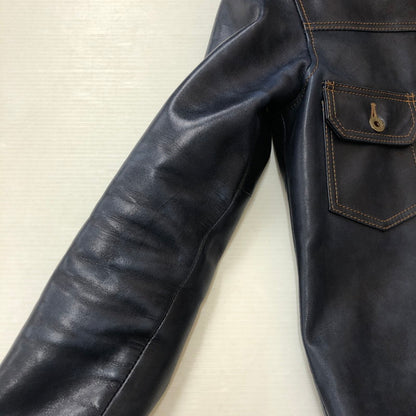 【中古品】【メンズ】 Y-2 LEATHER ワイツーレザー INDIGO HORSE 2ND TYPE JEAN JACKET IB-141 インディゴ ホース セカンド タイプ ジーンズ ジャケット アウター 145-250902-ts-26-fuz サイズ：36 カラー：ネイビー 万代Net店