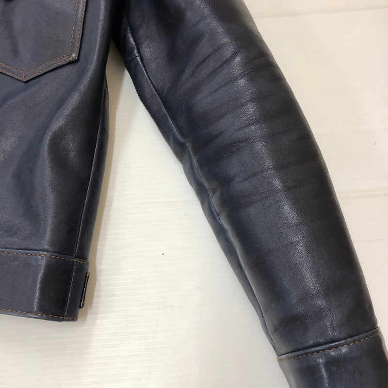 【中古品】【メンズ】 Y-2 LEATHER ワイツーレザー INDIGO HORSE 2ND TYPE JEAN JACKET IB-141 インディゴ ホース セカンド タイプ ジーンズ ジャケット アウター 145-250902-ts-26-fuz サイズ：36 カラー：ネイビー 万代Net店