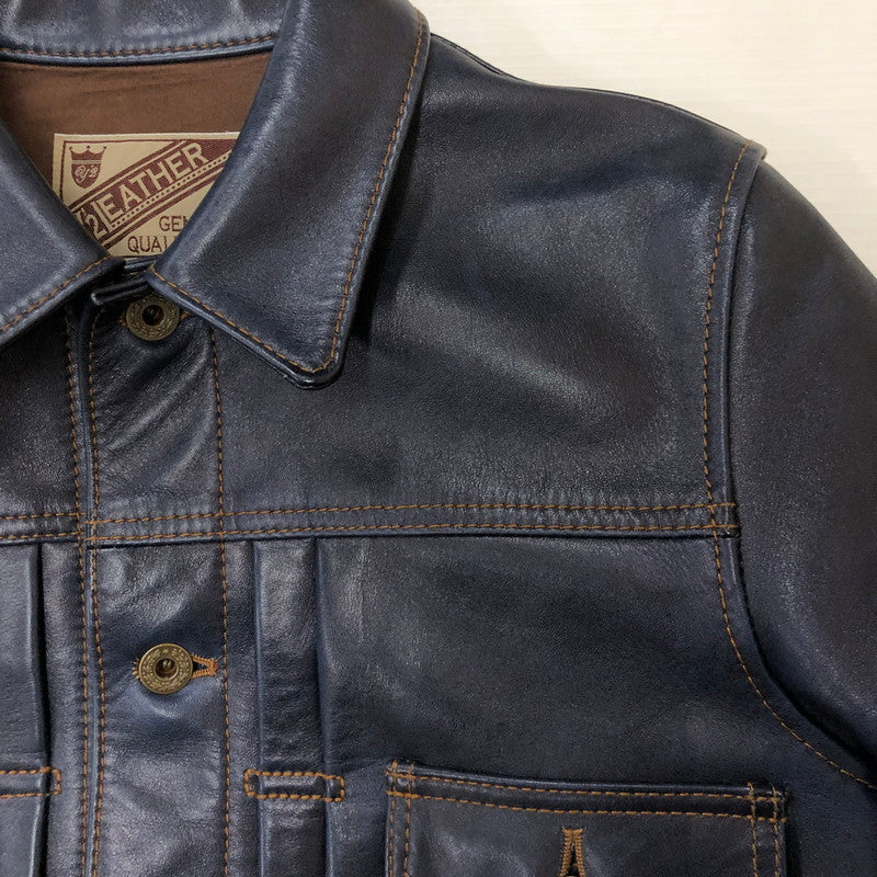 【中古品】【メンズ】 Y-2 LEATHER ワイツーレザー INDIGO HORSE 2ND TYPE JEAN JACKET IB-141 インディゴ ホース セカンド タイプ ジーンズ ジャケット アウター 145-250902-ts-26-fuz サイズ：36 カラー：ネイビー 万代Net店