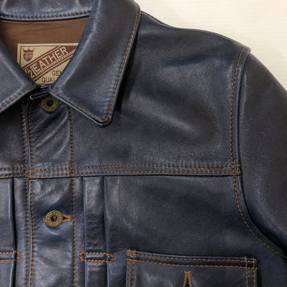 【中古品】【メンズ】 Y-2 LEATHER ワイツーレザー INDIGO HORSE 2ND TYPE JEAN JACKET IB-141 インディゴ ホース セカンド タイプ ジーンズ ジャケット アウター 145-250902-ts-26-fuz サイズ：36 カラー：ネイビー 万代Net店