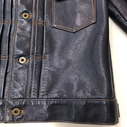 【中古品】【メンズ】 Y-2 LEATHER ワイツーレザー INDIGO HORSE 2ND TYPE JEAN JACKET IB-141 インディゴ ホース セカンド タイプ ジーンズ ジャケット アウター 145-250902-ts-26-fuz サイズ：36 カラー：ネイビー 万代Net店
