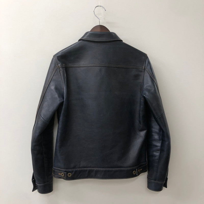 【中古品】【メンズ】 Y-2 LEATHER ワイツーレザー INDIGO HORSE 2ND TYPE JEAN JACKET IB-141 インディゴ ホース セカンド タイプ ジーンズ ジャケット アウター 145-250902-ts-26-fuz サイズ：36 カラー：ネイビー 万代Net店