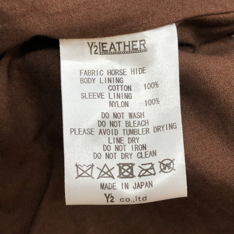 【中古品】【メンズ】 Y-2 LEATHER ワイツーレザー INDIGO HORSE 2ND TYPE JEAN JACKET IB-141 インディゴ ホース セカンド タイプ ジーンズ ジャケット アウター 145-250902-ts-26-fuz サイズ：36 カラー：ネイビー 万代Net店