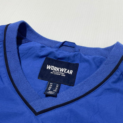 【中古品】【メンズ】 LAND'S END ランズ エンド 00's WORKWEAR NYLON PULLOVER 2000年 ワークウェア ナイロン プルオーバー 長袖 トップス 145-260805-sa-10-tei サイズ：XL カラー：ブルー 万代Net店