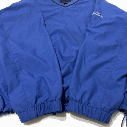 【中古品】【メンズ】 LAND'S END ランズ エンド 00's WORKWEAR NYLON PULLOVER 2000年 ワークウェア ナイロン プルオーバー 長袖 トップス 145-260805-sa-10-tei サイズ：XL カラー：ブルー 万代Net店