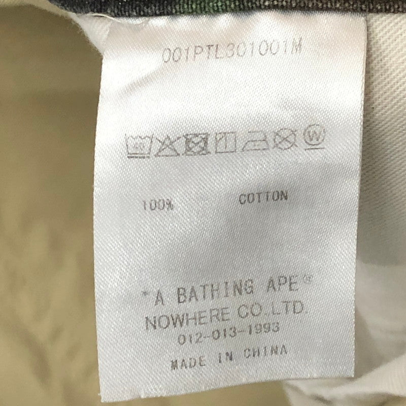 【中古品】【メンズ】 A BATHING APE アベイシングエイプ MAP CAMO RELAXED FIT WORK PANTS 001PTL301001M マップ カモ リラックスフィット ワークパンツ ボトムス 153-250903-yo-25-fuz サイズ：L カラー：カモ 万代Net店