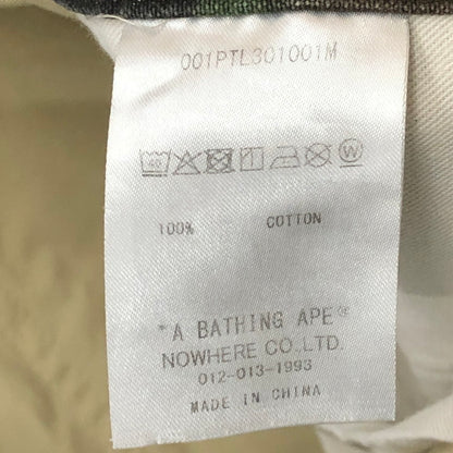 【中古品】【メンズ】 A BATHING APE アベイシングエイプ MAP CAMO RELAXED FIT WORK PANTS 001PTL301001M マップ カモ リラックスフィット ワークパンツ ボトムス 153-250903-yo-25-fuz サイズ：L カラー：カモ 万代Net店