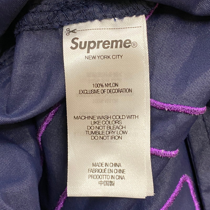 【中古品】【メンズ】 Supreme シュプリーム 25SS BIG LOGO NYLON SHORT ビッグ ロゴ ナイロン ショート ボトムス ショートパンツ ハーフパンツ 149-251225-yy-16-tei サイズ：L カラー：ネイビー 万代Net店