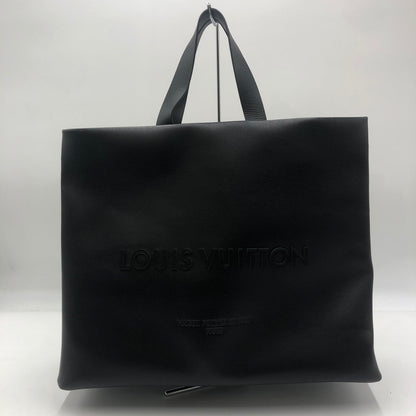 【中古美品】【メンズ】 LOUIS VUITTON ルイ・ヴィトン 25SS カウハイドレザー ショッパー トート MM M13979 トートバッグ カバン 179-250903-KS-06-tei カラー：ブラック 万代Net店