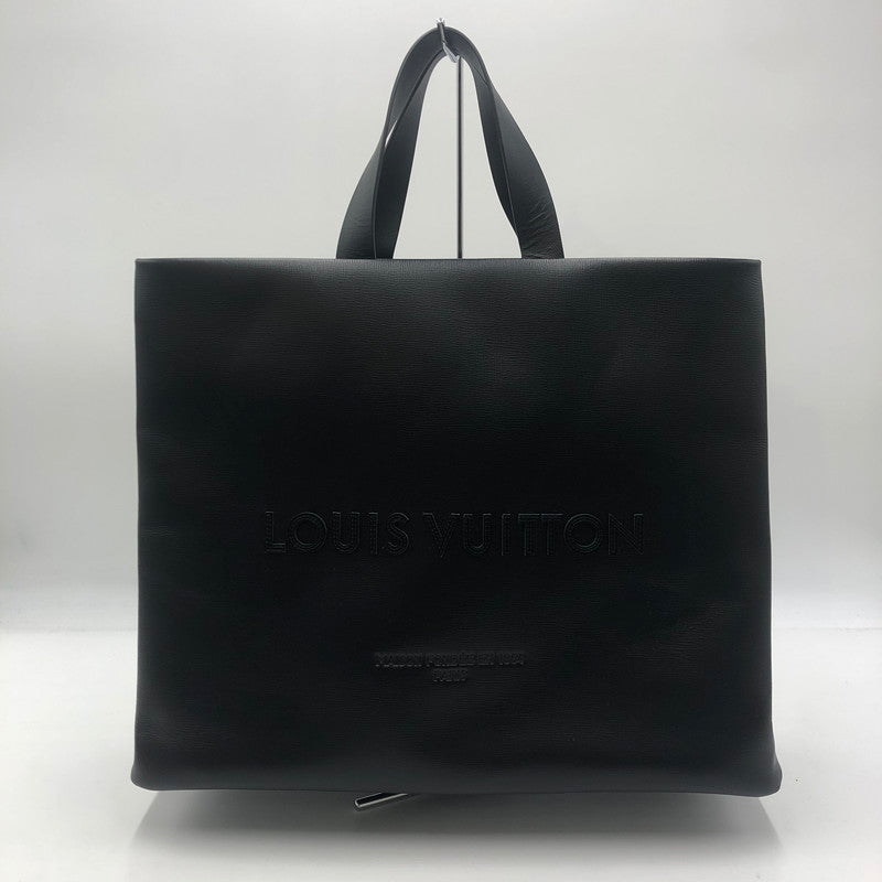 【中古美品】【メンズ】 LOUIS VUITTON ルイ・ヴィトン 25SS カウハイドレザー ショッパー トート MM M13979 トートバッグ カバン 179-250903-KS-06-tei カラー：ブラック 万代Net店