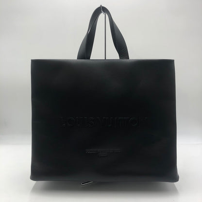 【中古美品】【メンズ】 LOUIS VUITTON ルイ・ヴィトン 25SS カウハイドレザー ショッパー トート MM M13979 トートバッグ カバン 179-250903-KS-06-tei カラー：ブラック 万代Net店