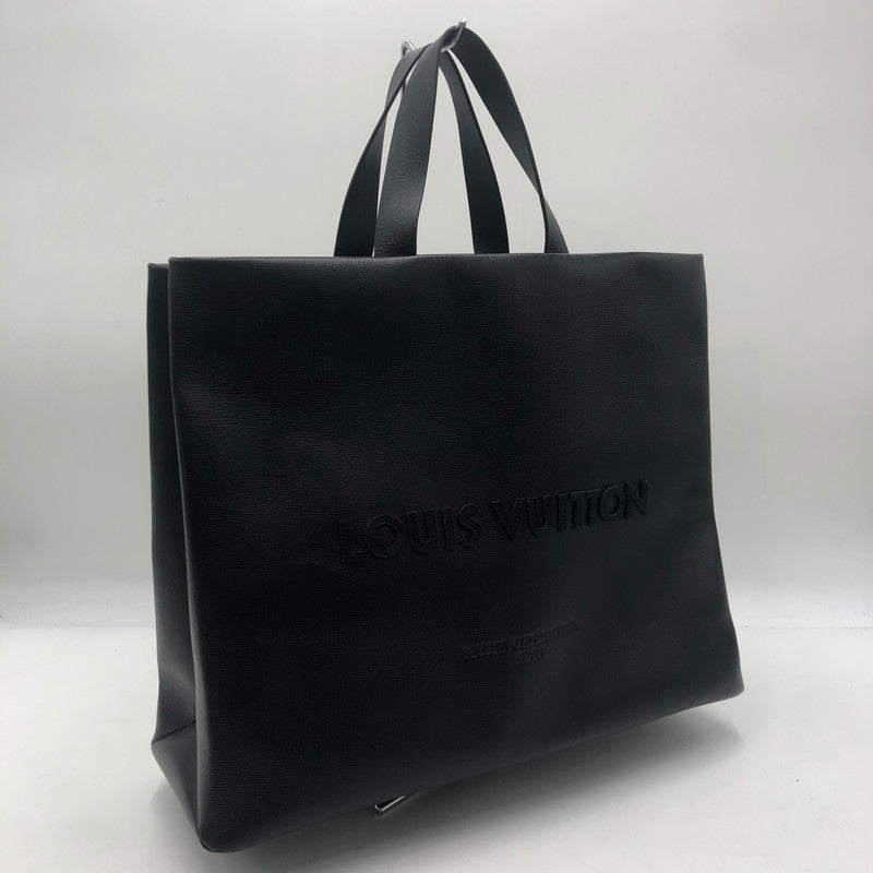 【中古美品】【メンズ】 LOUIS VUITTON ルイ・ヴィトン 25SS カウハイドレザー ショッパー トート MM M13979 トートバッグ カバン 179-250903-KS-06-tei カラー：ブラック 万代Net店