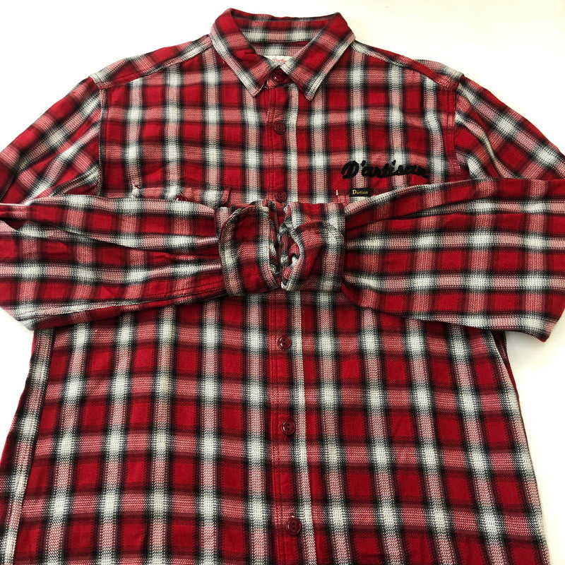 【中古品】【メンズ】 STUDIO D'ARTISAN ステュディオ・ダ・ルチザン EMBROIDERY L/S FLANNEL SHIRT 5441S エンブロイダリー ロングスリーブ フランネルシャツ 長袖 トップス 145-250908-KS-13-tei サイズ：XL カラー：マルチカラー 万代Net店