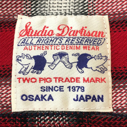 【中古品】【メンズ】 STUDIO D'ARTISAN ステュディオ・ダ・ルチザン EMBROIDERY L/S FLANNEL SHIRT 5441S エンブロイダリー ロングスリーブ フランネルシャツ 長袖 トップス 145-250908-KS-13-tei サイズ：XL カラー：マルチカラー 万代Net店