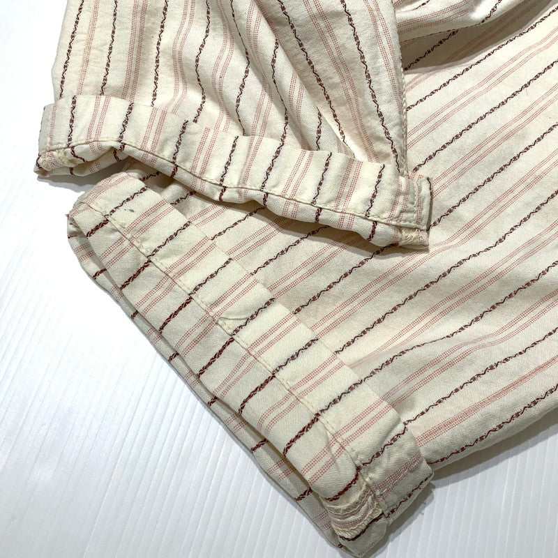 【中古品】【メンズ】 EVISU エヴィス STRIPE SHORT PANTS 2005 ストライプ ショートパンツ ボトムス ハーフパンツ 156-260703-yo-20-tei サイズ：36 カラー：ホワイト 万代Net店