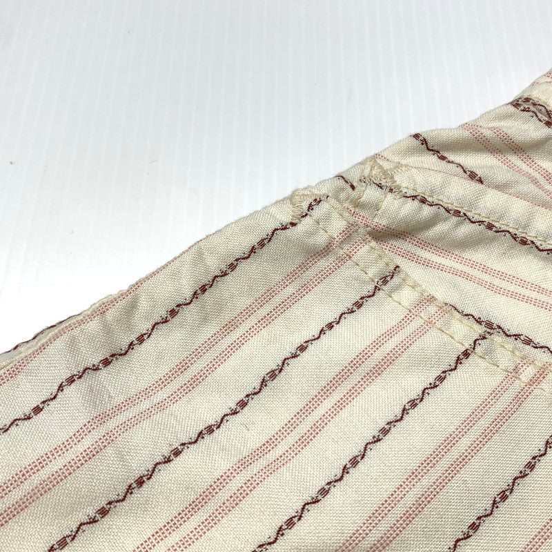 【中古品】【メンズ】 EVISU エヴィス STRIPE SHORT PANTS 2005 ストライプ ショートパンツ ボトムス ハーフパンツ 156-260703-yo-20-tei サイズ：36 カラー：ホワイト 万代Net店