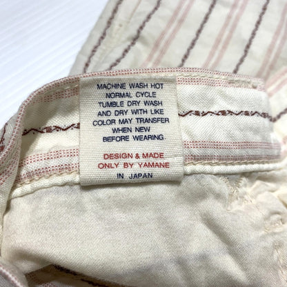 【中古品】【メンズ】 EVISU エヴィス STRIPE SHORT PANTS 2005 ストライプ ショートパンツ ボトムス ハーフパンツ 156-260703-yo-20-tei サイズ：36 カラー：ホワイト 万代Net店
