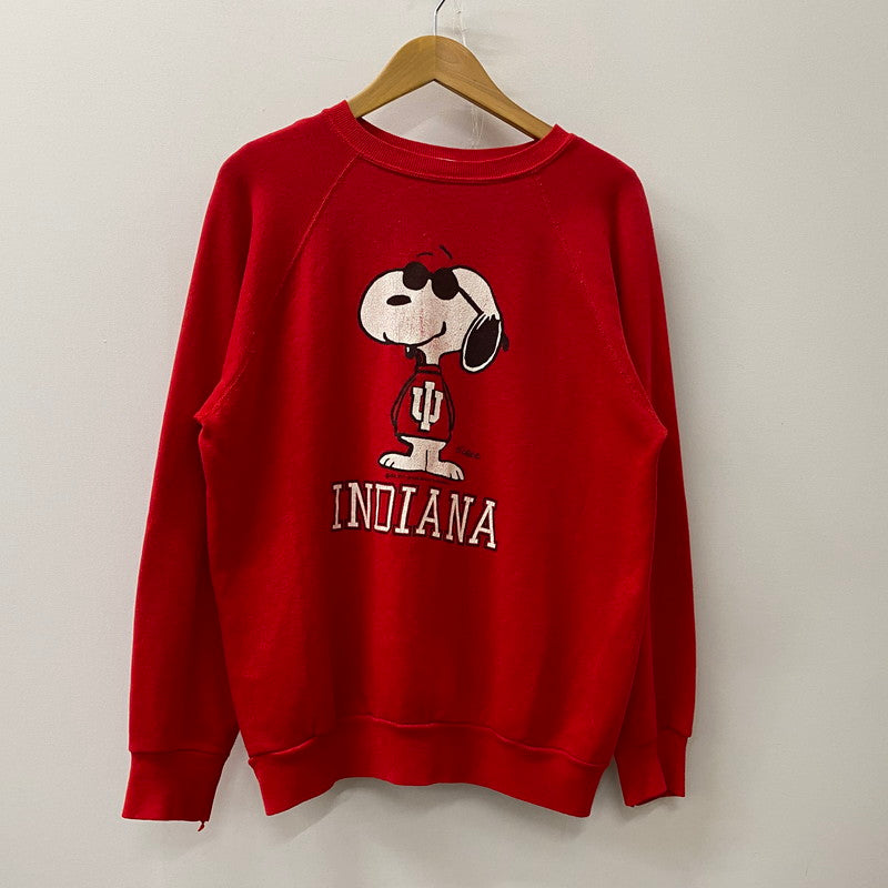 【中古品】【メンズ】 ARTEX アルテックス 80's INDIANA SNOOPY SWEAT VINTAGE 80年代 インディアナ スヌーピー スウェット トップス トレーナー ヴィンテージ 145-250906-ts-06-tei サイズ：L カラー：レッド 万代Net店