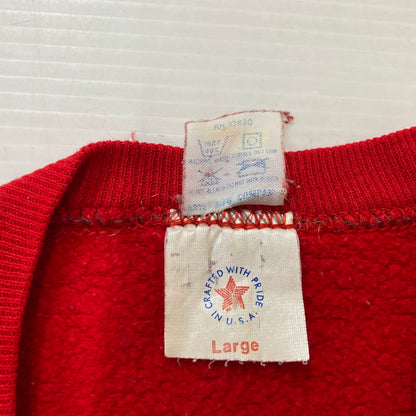 【中古品】【メンズ】 ARTEX アルテックス 80's INDIANA SNOOPY SWEAT VINTAGE 80年代 インディアナ スヌーピー スウェット トップス トレーナー ヴィンテージ 145-250906-ts-06-tei サイズ：L カラー：レッド 万代Net店