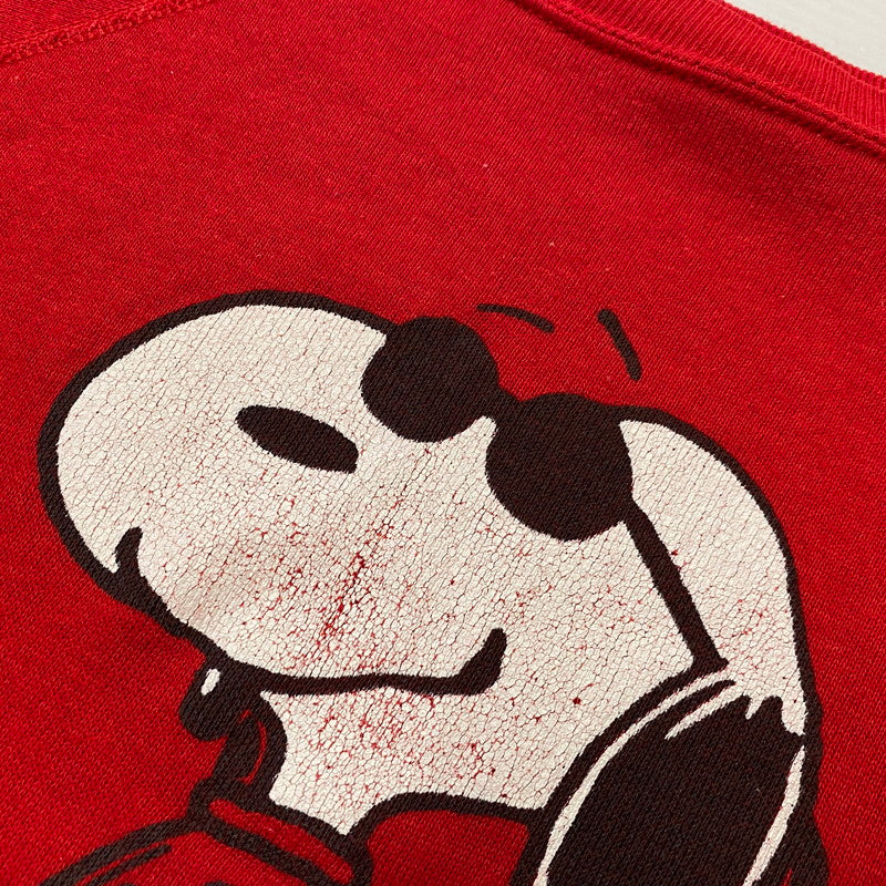 【中古品】【メンズ】 ARTEX アルテックス 80's INDIANA SNOOPY SWEAT VINTAGE 80年代 インディアナ スヌーピー スウェット トップス トレーナー ヴィンテージ 145-250906-ts-06-tei サイズ：L カラー：レッド 万代Net店