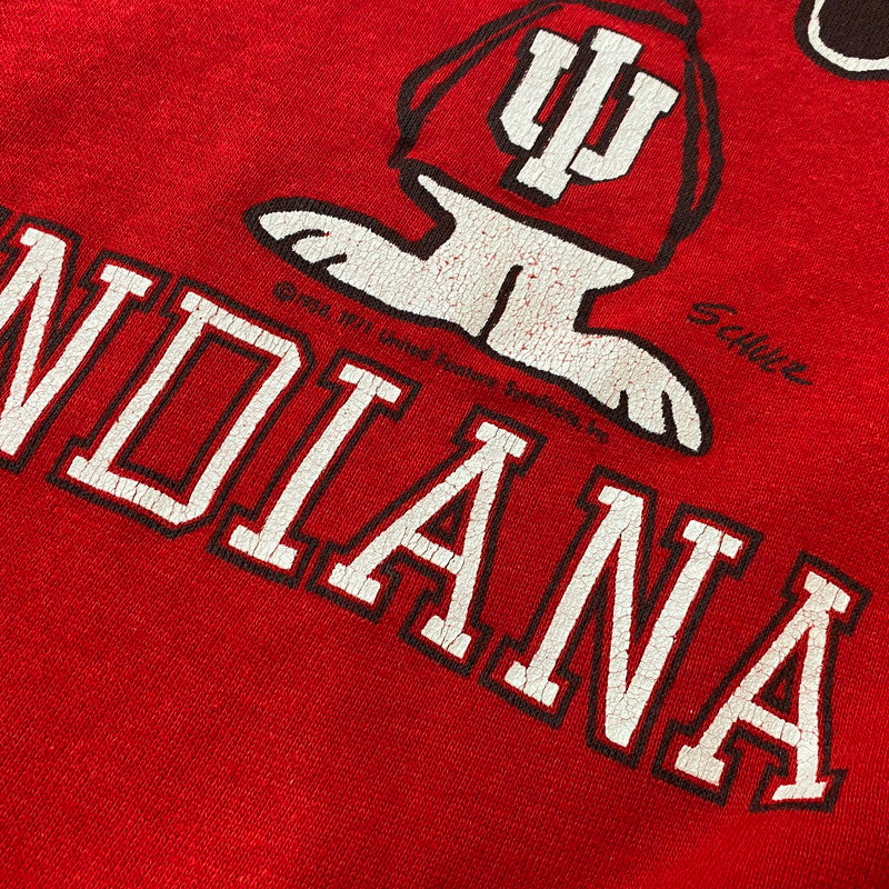 【中古品】【メンズ】 ARTEX アルテックス 80's INDIANA SNOOPY SWEAT VINTAGE 80年代 インディアナ スヌーピー スウェット トップス トレーナー ヴィンテージ 145-250906-ts-06-tei サイズ：L カラー：レッド 万代Net店