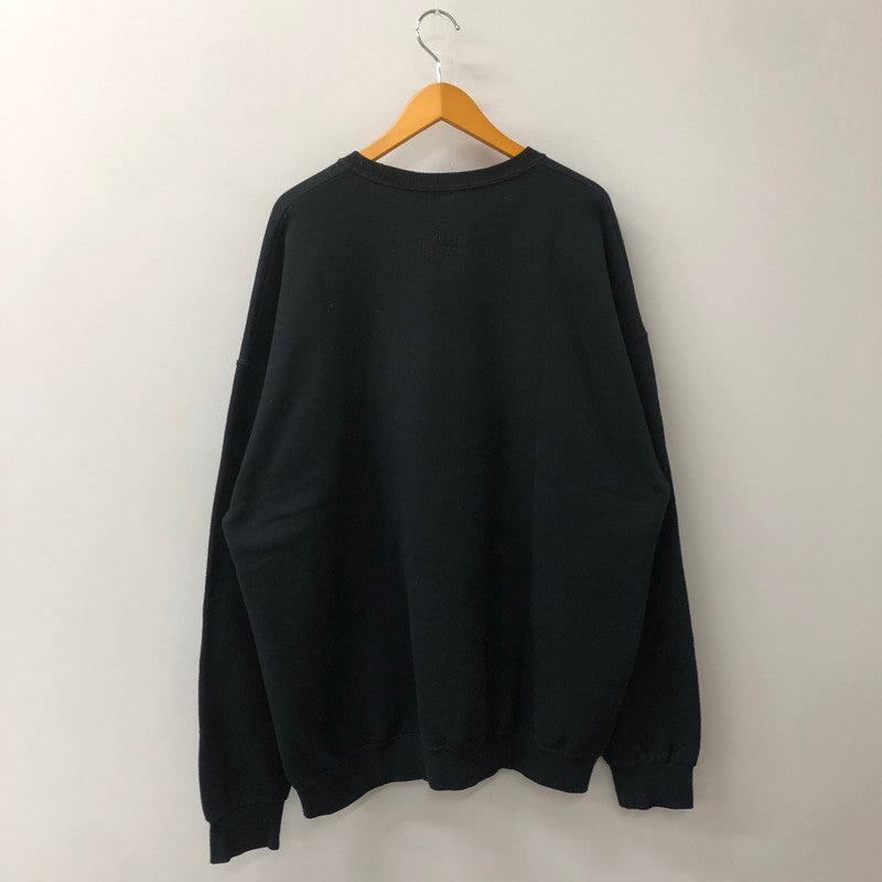 【中古品】【メンズ】 WACKO MARIA ワコマリア CREW NECK SWEAT SHIRT (TYPE-3) 23FW-WMC-SS11 クルーネック スウェット シャツ TYPE 3 長袖 トップス トレーナー 140-250903-yo-01-fuz サイズ：2XL カラー：ブラック 万代Net店