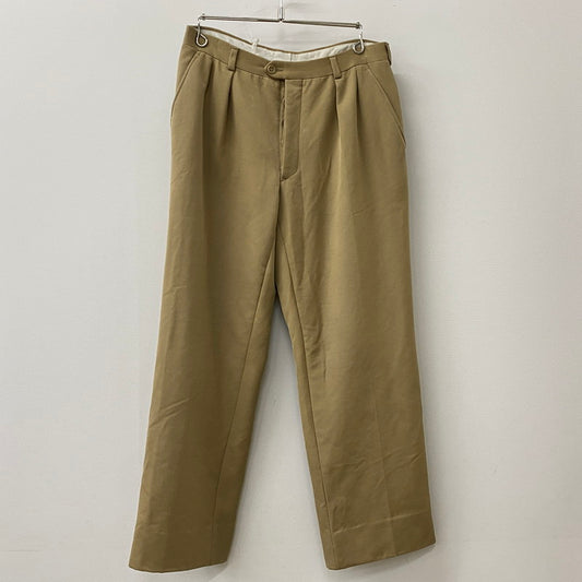 【中古品】【メンズ】 SAINT LAURENT PARIS サンローランパリ 80's 2TUCK SLACKS PANTS VINTAGE 80年代 2タック スラックス パンツ ボトムス ヴィンテージ 152-250903-yo-18-tei サイズ：表記無し カラー：ベージュ 万代Net店
