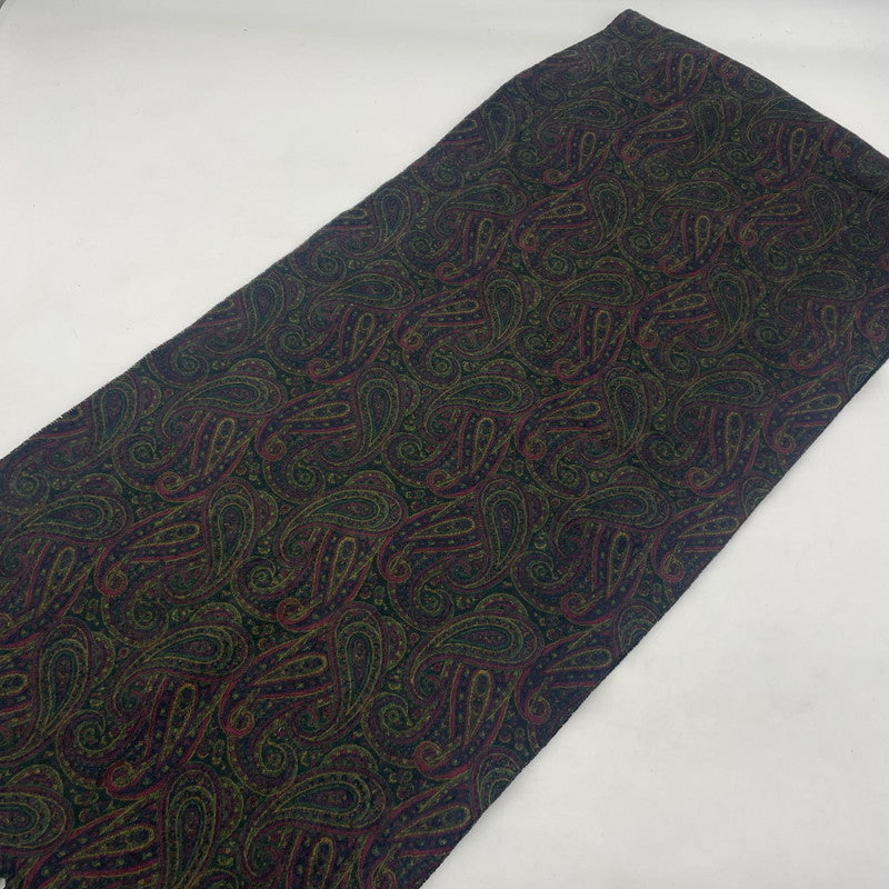 【中古品】【レディース】 Loro Piana ロロピアーナ CASHMERE PAISLEY STOLE カシミヤ ペイズリー ストール マフラー 服飾雑貨 187-260108-yy-11-tei カラー：グリーン 万代Net店
