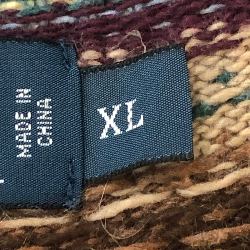 【中古品】【メンズ】 POLO RALPH LAUREN ポロ・ラルフローレン 90’s CASHMERE KNIT VEST 90年代 カシミヤ混 ニットベスト トップス 145-250905-ts-26-tei サイズ：XL カラー：マルチ 万代Net店