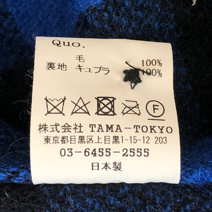 【中古品】【メンズ】 MASSES マシス × PORKCHOP GARAGE SUPPLY ポークチョップガレージサプライ 別注 コラボ 24AW WOOL JACKET P ウールジャケット バッファローチェックジャケット アウター 145-250905-ts-17-fuz サイズ：XL カラー：ブルー 万代Net店
