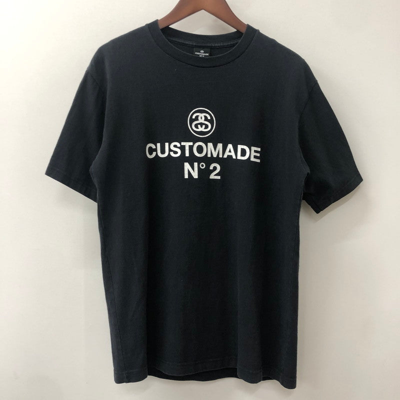 【中古品】【メンズ】 STUSSY ステューシー × CUSTOMADE カスタメイド 別注 コラボ 00’s NO2 LOGO S/S TEE 2000年代 N2ロゴ ショートスリーブ Tシャツ トップス 半袖 ストリート 142-250914-ts-02-tei サイズ：サイズ不明 カラー：ブラック 万代Net店