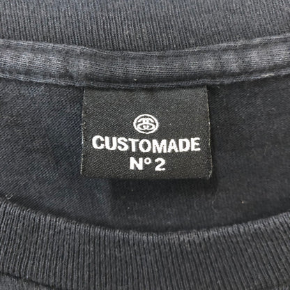 【中古品】【メンズ】 STUSSY ステューシー × CUSTOMADE カスタメイド 別注 コラボ 00’s NO2 LOGO S/S TEE 2000年代 N2ロゴ ショートスリーブ Tシャツ トップス 半袖 ストリート 142-250914-ts-02-tei サイズ：サイズ不明 カラー：ブラック 万代Net店