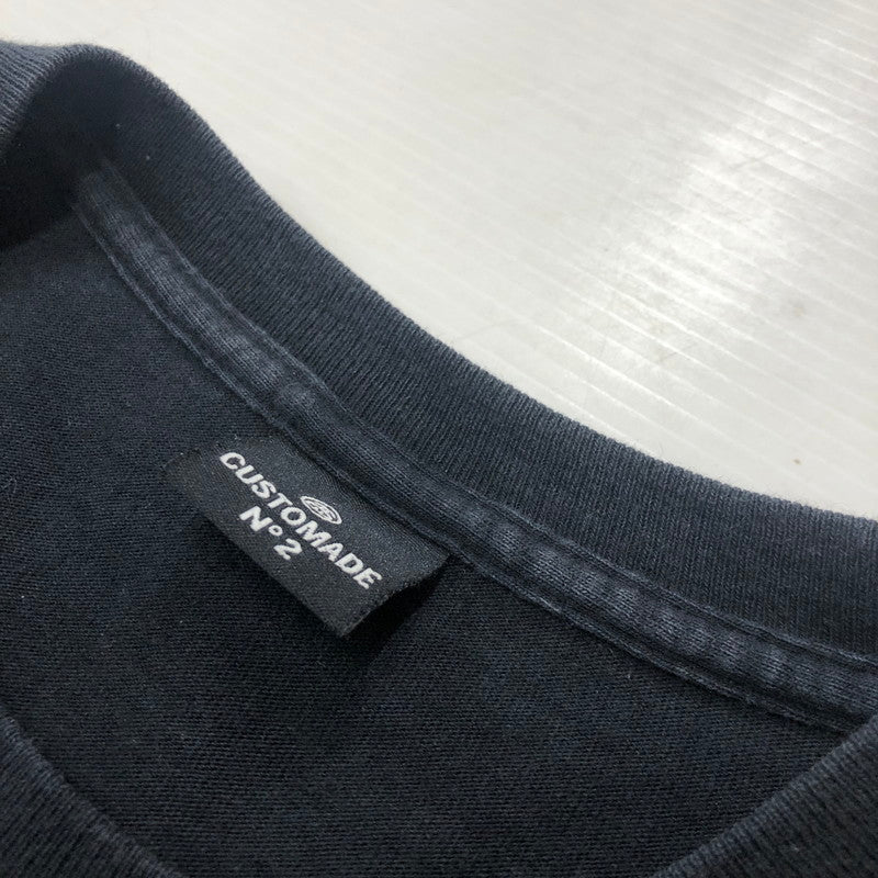 【中古品】【メンズ】 STUSSY ステューシー × CUSTOMADE カスタメイド 別注 コラボ 00’s NO2 LOGO S/S TEE 2000年代 N2ロゴ ショートスリーブ Tシャツ トップス 半袖 ストリート 142-250914-ts-02-tei サイズ：サイズ不明 カラー：ブラック 万代Net店