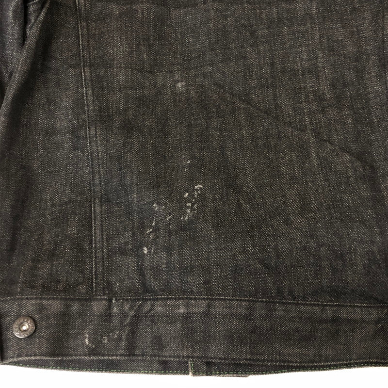 【中古品】【メンズ】 BLUCO ブルコ DENIM TRUCKER JACKET OL-066 デニム トラッカー ジャケット アウター Gジャン 145-251113-ts-20-tei サイズ：M カラー：ブラック 万代Net店