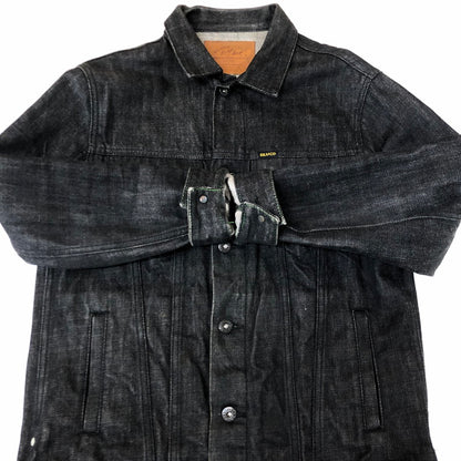 【中古品】【メンズ】 BLUCO ブルコ DENIM TRUCKER JACKET OL-066 デニム トラッカー ジャケット アウター Gジャン 145-251113-ts-20-tei サイズ：M カラー：ブラック 万代Net店