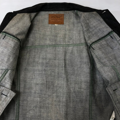 【中古品】【メンズ】 BLUCO ブルコ DENIM TRUCKER JACKET OL-066 デニム トラッカー ジャケット アウター Gジャン 145-251113-ts-20-tei サイズ：M カラー：ブラック 万代Net店