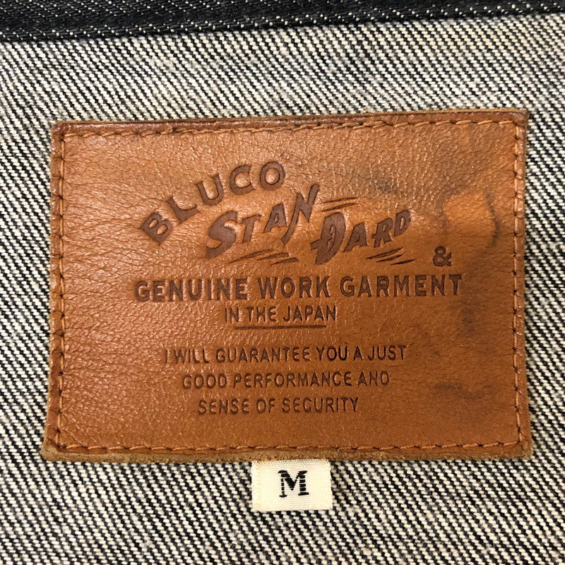 【中古品】【メンズ】 BLUCO ブルコ DENIM TRUCKER JACKET OL-066 デニム トラッカー ジャケット アウター Gジャン 145-251113-ts-20-tei サイズ：M カラー：ブラック 万代Net店