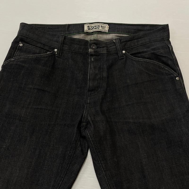 【現状渡し品】【メンズ】 BLUCO ブルコ STANDARD DENIM MADE IN JAPAN OL-029 スタンダードデニム デニムパンツ ボトムス ジーンズ 日本製 156-260620-ss-06-tei サイズ：M カラー：ブラック 万代Net店
