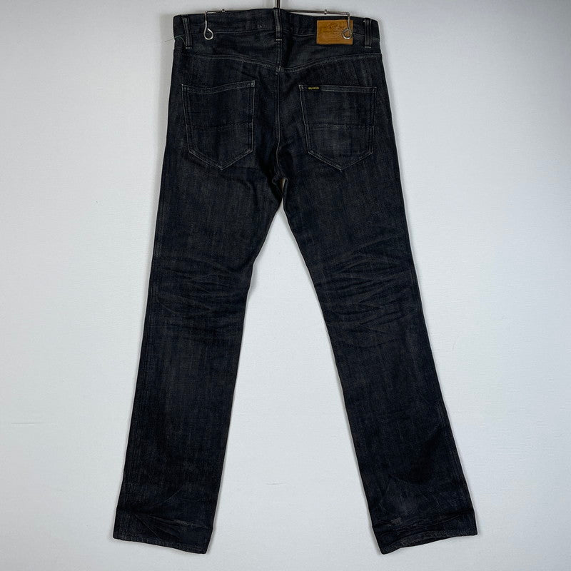 【現状渡し品】【メンズ】 BLUCO ブルコ STANDARD DENIM MADE IN JAPAN OL-029 スタンダードデニム デニムパンツ ボトムス ジーンズ 日本製 156-260620-ss-06-tei サイズ：M カラー：ブラック 万代Net店