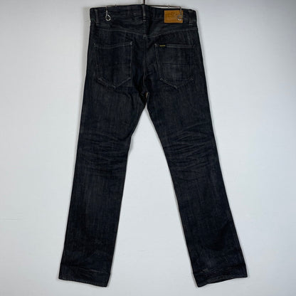 【現状渡し品】【メンズ】 BLUCO ブルコ STANDARD DENIM MADE IN JAPAN OL-029 スタンダードデニム デニムパンツ ボトムス ジーンズ 日本製 156-260620-ss-06-tei サイズ：M カラー：ブラック 万代Net店
