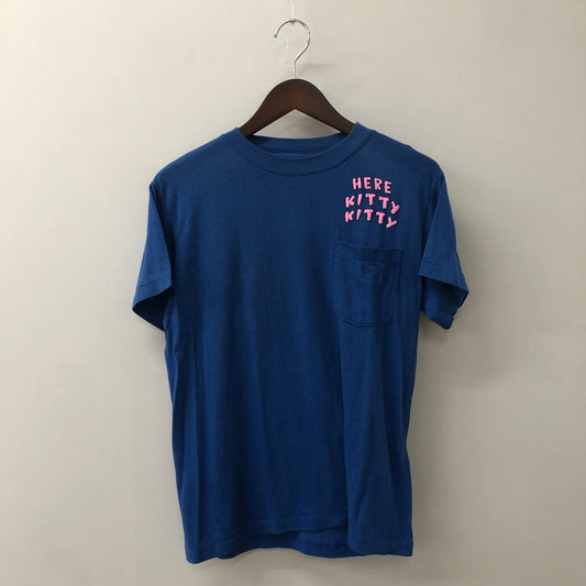 【中古品】【メンズ】 TOPHALE トップヘール 80's HERE KITTY KITTY S/S TEE SHIRT VINTAGE 80年代 ヒア キティキティ ショートスリーブ Tシャツ トップス 半袖 ヴィンテージ 145-250905-ts-25-tei サイズ：M カラー：ブルー 万代Net店